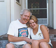 Gordon with daughter Jennifer, 1997